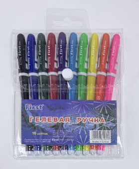 Набор гелевых ручек 10цв 10шт, F777-10 (12)