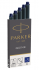 Картриджи чернильные PARKER "Cartridge Quink", КОМПЛЕКТ 5 штук, блистер, синие, 1950403