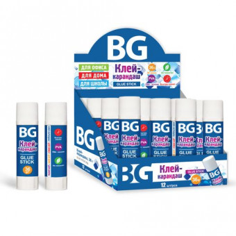 Клей-карандаш BG 36 г, PVA (12)