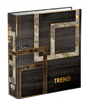 Регистратор ламинир. "Wood&Stone"   75 мм  .  "Expert Complete"   Trend   А4   арочный механ. венге