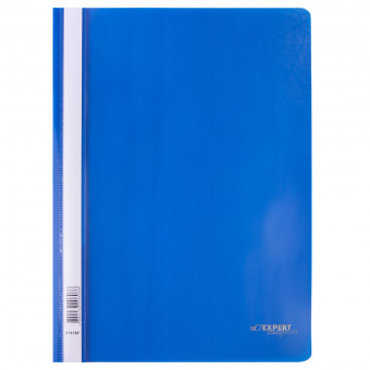 Папка-скоросшиватель "Expert Complete" Premier A4 140/180 мкм волокно синий