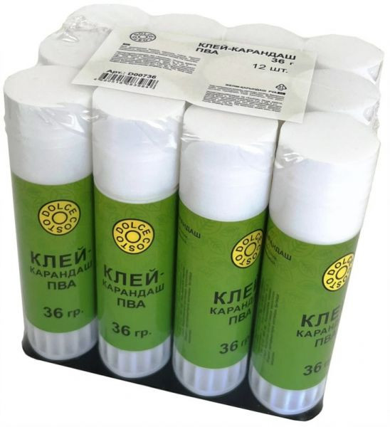 Клей-карандаш DOLCE COSTO ПВА 36 гр (12)