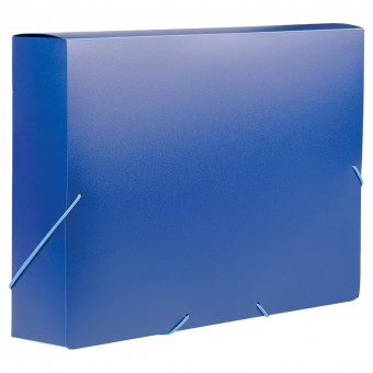Папка на резинке OfficeSpace А4, 500мкм, синяя