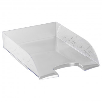 Лоток для бумаг 67*330*250мм, горизонтальный "Вега", прозрачный, СТАММ/ЛТГ-31342 (6)