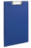 Папка-планшет BRAUBERG, А4 (340х240 мм), с прижимом и крышкой, картон/ПВХ, РОССИЯ, синяя
