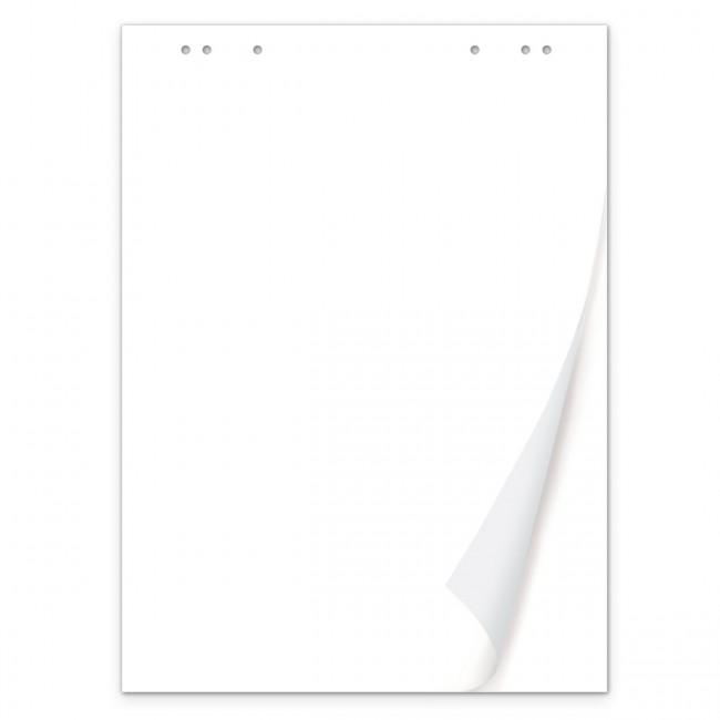 Блокнот для флипчарта BRAUBERG, 50 листов, чистые, 67,5х98 см, 80 г/м2