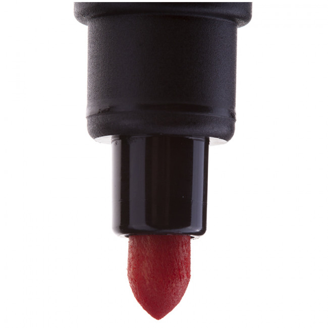 Маркер перманентный Centropen "8566" красный, пулевидный, 2,5мм (10)