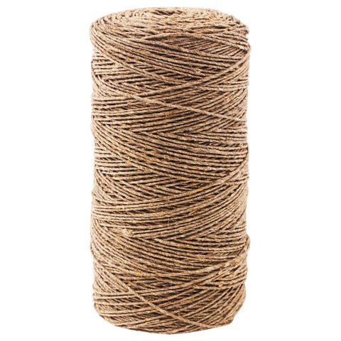 Шпагат льняной банковский, диаметр 1,5 мм, длина 400 м, линейная плотность 1250 текс, BRAUBERG