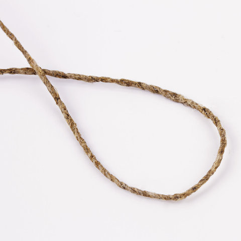 Шпагат льняной банковский, диаметр 1,5 мм, длина 400 м, линейная плотность 1250 текс, BRAUBERG