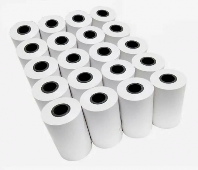 Чековая лента (кассовая лента) WENZER OFFICE термочувствительная 57мм х 12мм 21  метр, (3007) (256)