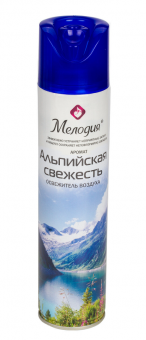 Освежитель воздуха аэрозольный, 300 мл, МЕЛОДИЯ "АЛЬПИЙСКАЯ СВЕЖЕСТЬ", 605343