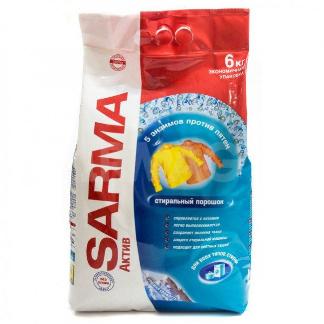 Стиральный порошок Сарма Актив Горная Свежесть 6 кг Стиральный порошок Сарма Актив Горная Свежесть 6 кг