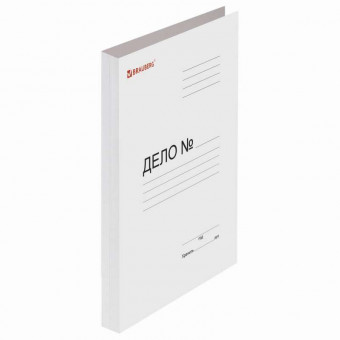 Папка без скоросшивателя "Дело", картон, плотность 440 г/м2, до 200 листов, BRAUBERG