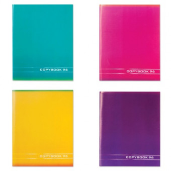 Тетрадь А5, 96 л., STAFF, клетка, офсет №2 ЭКОНОМ, обложка картон, ОДНОТОННАЯ