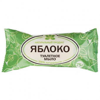 Мыло туалетное 75 г, "Яблоко" АГРОПРОМ-ЮГ, натуральное