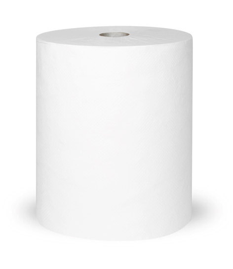 Полотенце Бумажное Plushe Professional Premium19, для сенсорных диспенсеров, 2 слоя, 150 м, втулка 38 мм, без перфорации, целлюлоза