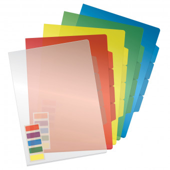 Папка-уголок СТАММ А4, 150мкм, 3 отделения, ассорти