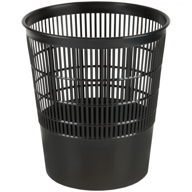 Корзина для бумаг СТАММ, 18л, сетчатая, черная