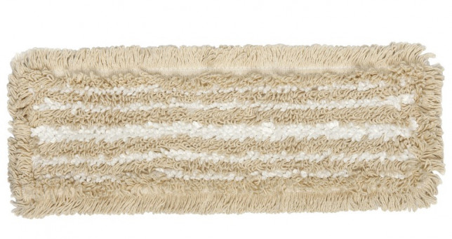 Насадка МОП плоская для швабры/держателя 40 см, уши/карманы (ТИП У/К), хлопок/микрофибра, LAIMA EXPERT, 605309