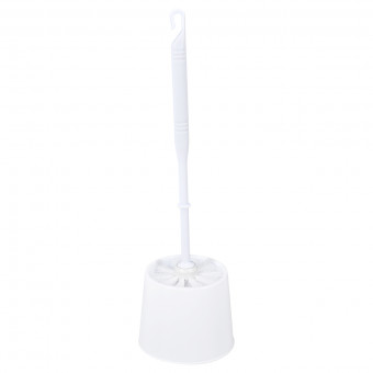 Ерш для унитаза VEGA с подставкой, пластик, белый