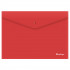 Папка-конверт на кнопке Berlingo "City Style", А4, 200мкм, непрозрачная, красная
