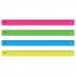 Линейка 50см СТАММ, пластиковая, непрозрачная, неоновые цвета, ассорти