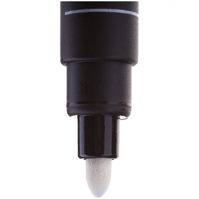 Маркер перманентный Centropen "8586" белый, пулевидный, 2,5мм (10)