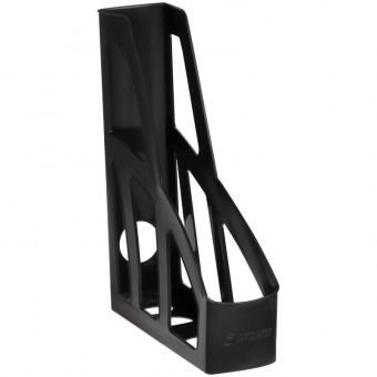 Лоток для бумаг вертикальный СТАММ "Лидер", черный