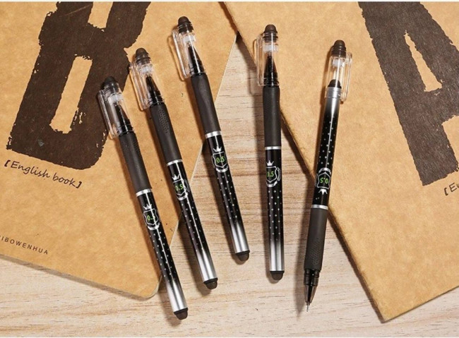 Ручка гелевая 0,5мм черн., со стираемыми чернилами Aodemei GP-34300 (12)