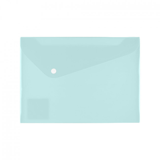 Папка-конверт   с кнопкой    Expert Complete Trend  А4 "Pastel" П 180 мкр.  диагональ. бирюзовый