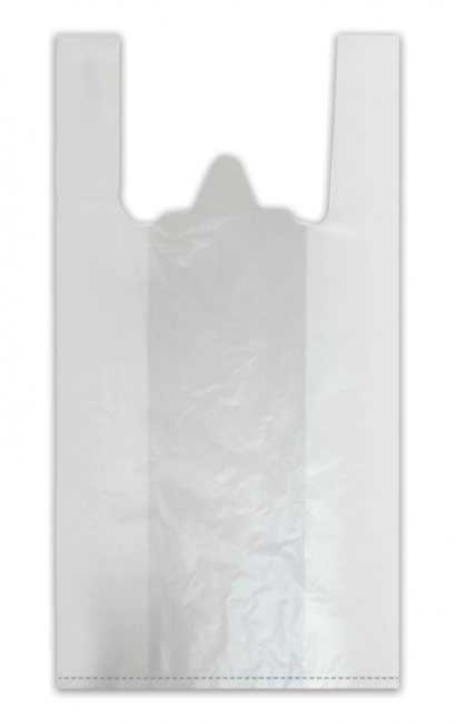 Пакеты "майка", КОМПЛЕКТ 100 шт., 38+18х68 см, ПНД, 18 мкм