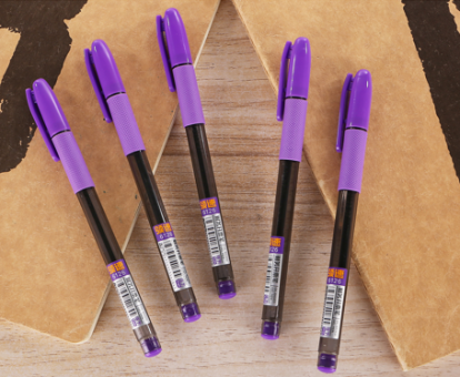 Ручка гелевая фиолетовая, 0,7мм, игольчатый стержень Aodemei GP-6126/фиол. (12)