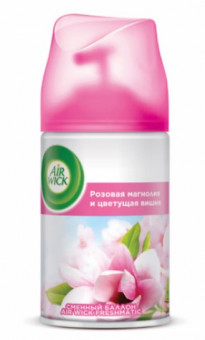 Сменный баллон 250 мл, AIRWICK "Магнолия и вишня", для автоматических освежителей, универсальный