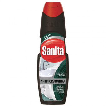 Средство для удаления ржавчины и известкового налета 500г SANITA "Антиржавчина", гель (8609)