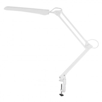 Настольная лампа светильник Гермес на струбцине, СВЕТОДИОДНАЯ, 8 Вт, белый