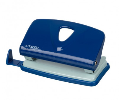 Дырокол металлический   "Expert Complete"   10 листов синий/blue
