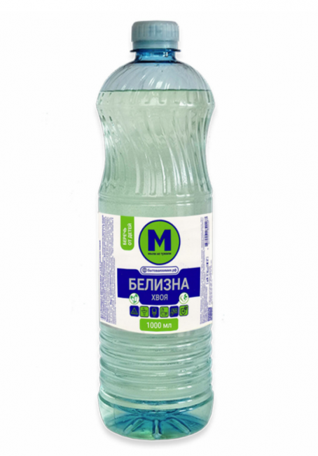 Средство для отбеливания, дезинфекции и уборки 1 л, "Белизна" (хлора 15-30%), жидкость