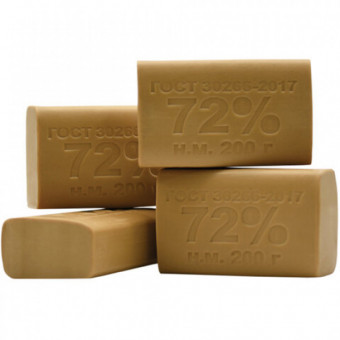 Мыло хозяйственное 72%, 200 г, ММЗ, без упаковки, штрихкод транспортной упаковки (60) (136436)