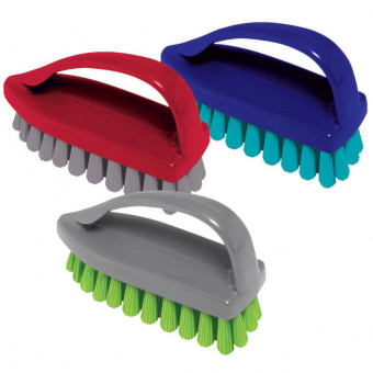 Щетка для одежды/обуви, средняя, 7,5х10,5х4,5 см, пластик, цвет ассорти, "Утюжок", YORK