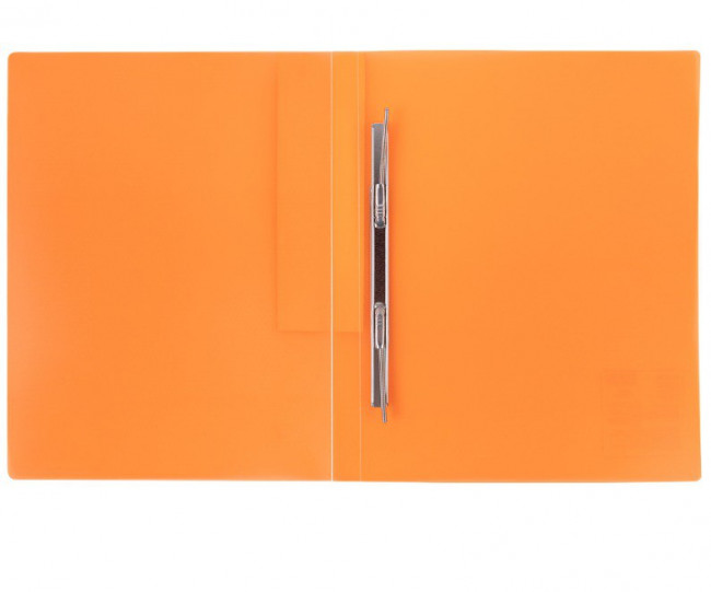 Папка с пружинным скоросшивателем  A4, WENZER OFFiCE, "PRISMA NEON" 700 мкм, 20 мм, оранжевая (16)