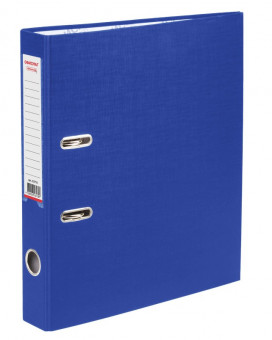 Папка-регистратор ОФИСМАГ с арочным механизмом, покрытие из ПВХ, 50 мм, синяя, 225753