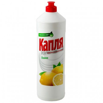 Капля VOX средство для мытья посуды 1000 гр, антижир, лимон