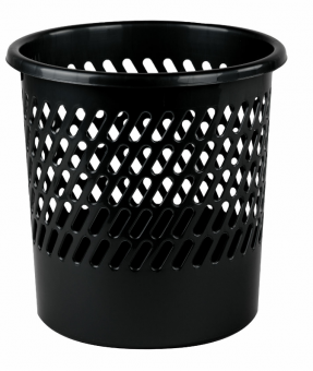 Корзина 11л для бумаг "Basic" сетчатая, черная, STAFF/237917