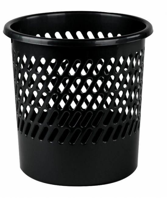 Корзина 11л для бумаг "Basic" сетчатая, черная, STAFF/237917