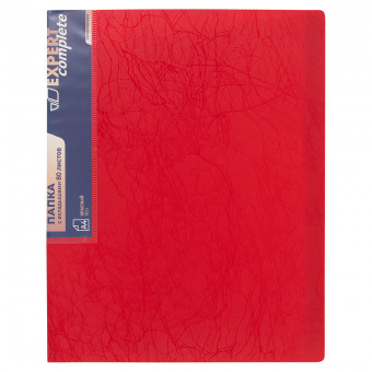 Папка с вкладышами 80 л. "Expert Complete" Premier, A4 700 мкм 25 мм волокно . красный new