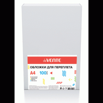 Обложка для переплета "deVENTE" A4, толщина 150 мкм, пластик прозрачный, 100 л