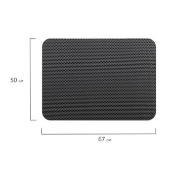 Коврик EVA / ЭВА универсальный 50х67см ячеистый (СОТЫ) применим для сушки посуды, кухни, ванной, прихожей, животных, цвет СЕРЫЙ LAIMA