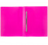 Папка с пружинным скоросшивателем  A4, WENZER OFFiCE, "PRISMA NEON" 700 мкм, 20 мм, розовая (16)