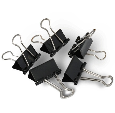 Зажимы черные 25мм 12шт DOLCE COSTO