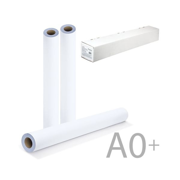 Рулон для плоттера, 914 мм х 45 м х втулка 50,8 мм, 90 г/м2, белизна CIE 146%, BRAUBERG